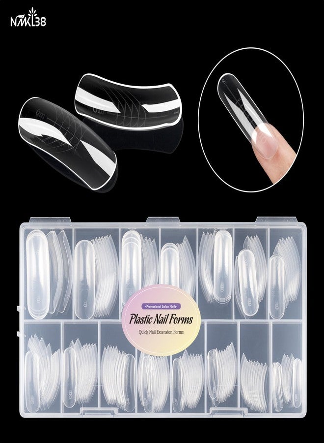 NMKL38 150Pcs Dual Forms Full Cover Nail Tips Upper Arched Extension Mold - Image 2